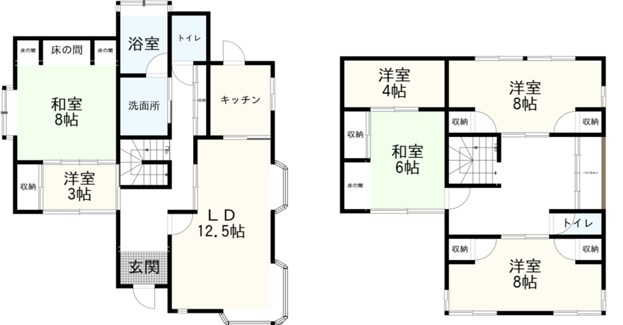 【庭付き6LDK】津山市上河原