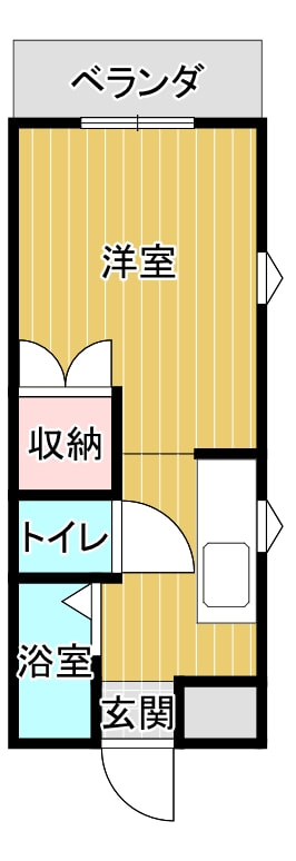 【1Kマンション】津山市小原